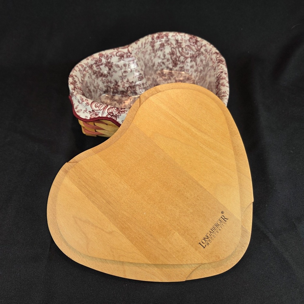 Longaberger Basket 1999 Sweetheart Little Love Heart Liner Protector - Picture 2 of 15